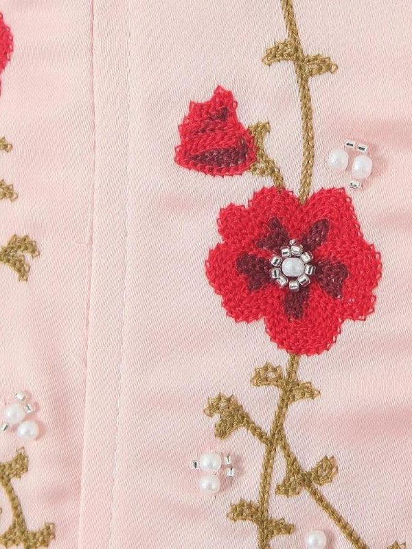 Soft Girl Embroidered Beaded Corset Top