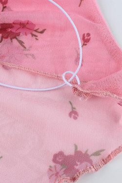 Soft Girl Floral Asymmetric Crop Top