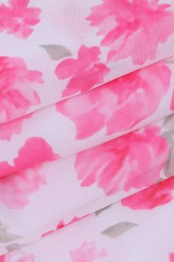 Soft Girl Floral Backless Chiffon Mini Dress