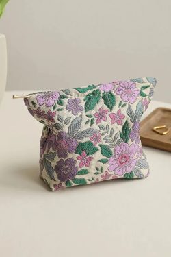 Soft Girl Floral Mini Makeup Bag