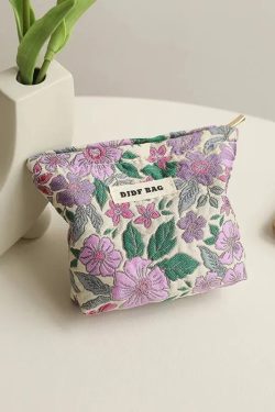 Soft Girl Floral Mini Makeup Bag