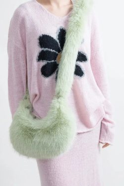 Soft Girl Fluffy Multifunctional Bag