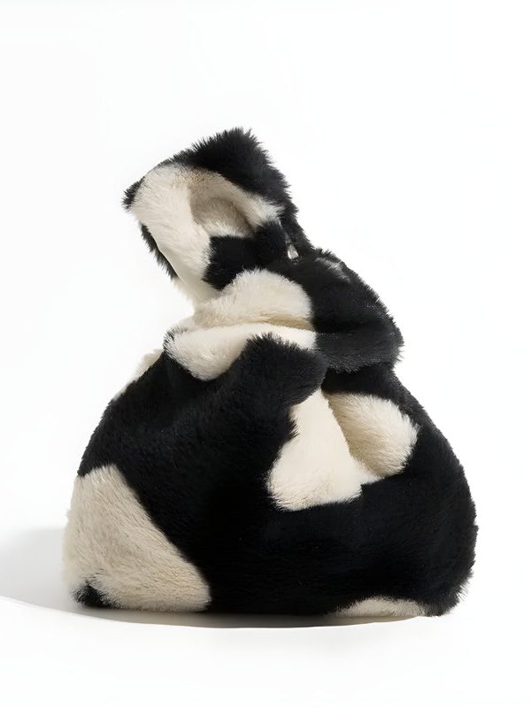 Soft Girl Heart Fluffy Wrist Bag