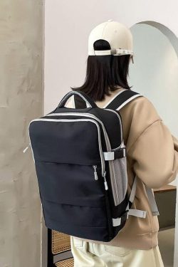 Soft Girl Hidden Pockets Travel Backpack