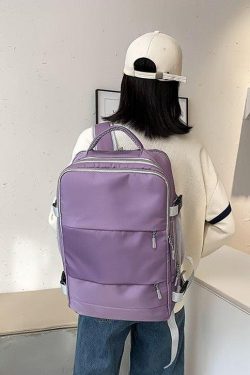 Soft Girl Hidden Pockets Travel Backpack