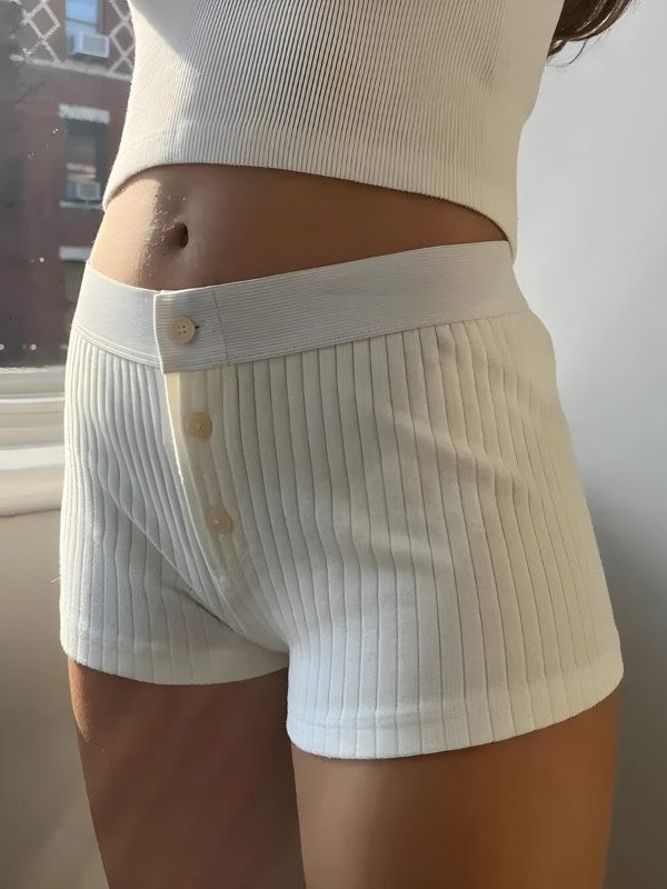 Soft Girl Low Rise Knitted Shorts