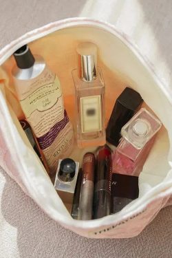 Soft Girl Pink Leopard Makeup Bag