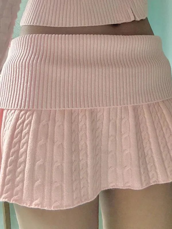 Soft Girl Pink Mini Skirt