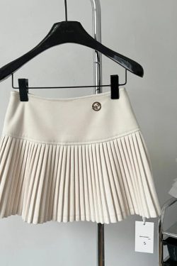 Soft Girl Pleated High Rise Mini Skort