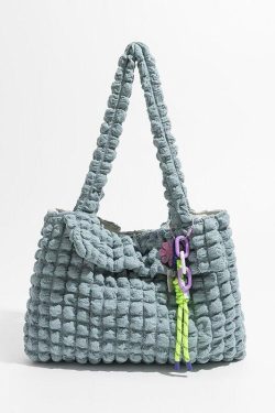 Soft Girl Popcorn Keychain Handbag