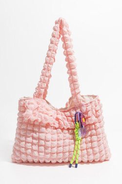 Soft Girl Popcorn Keychain Handbag