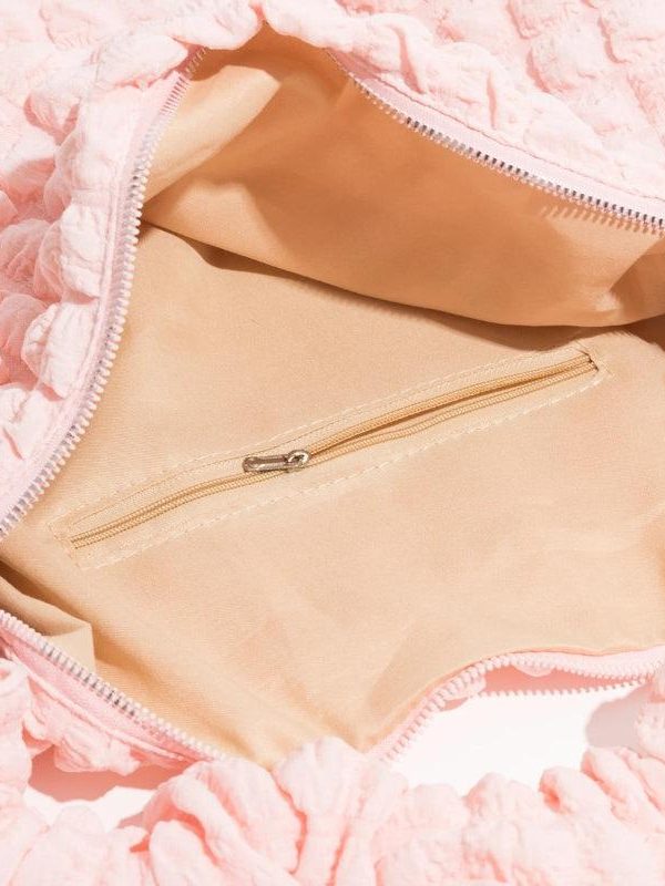 Soft Girl Quilted Ruched Hobo Bag