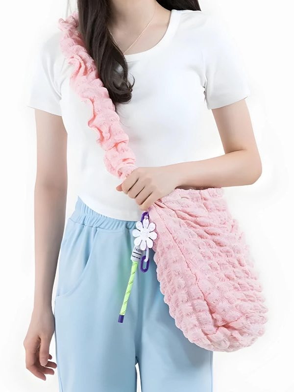 Soft Girl Quilted Ruched Hobo Bag