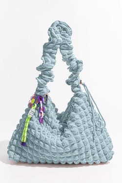 Soft Girl Quilted Ruched Hobo Bag