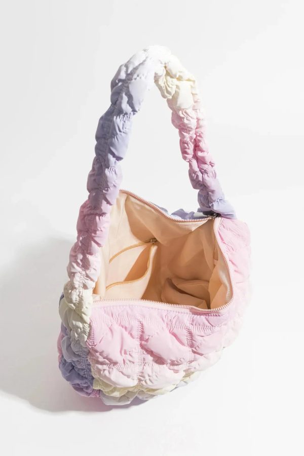 Soft Girl Rainbow Quilted Bag