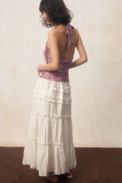 Soft Girl Rose Halter Top