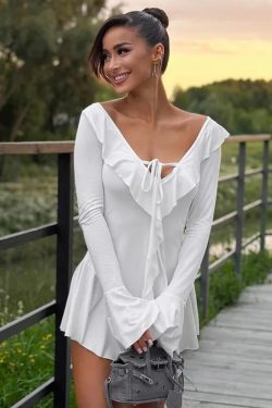 Soft Girl Ruffled Mini Dress