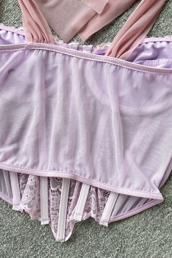 Soft Girl Sheer Lace Corset Top