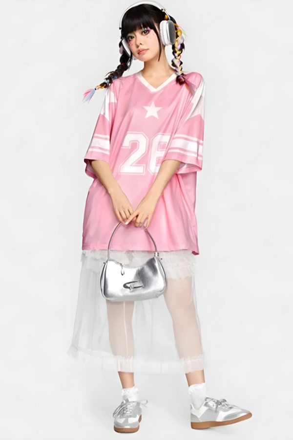 Soft Girl Star 26 Jersey Top
