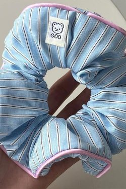 Soft Girl Striped Scrunchies