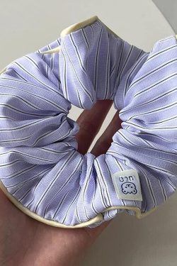 Soft Girl Striped Scrunchies