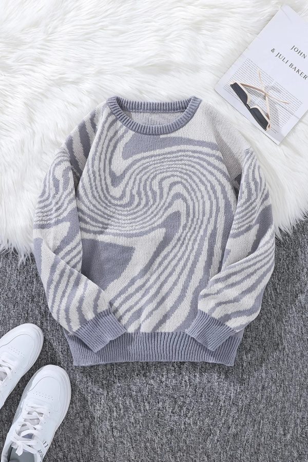 Spiral Pullover Sweater