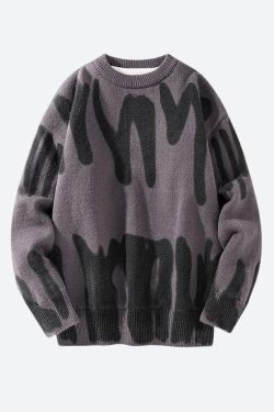Spray Paint Soft Touch Knitted Sweater