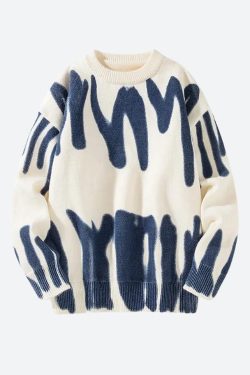 Spray Paint Soft Touch Knitted Sweater