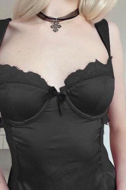 Square Neck Lace Mini Dress