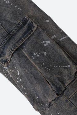 Stained Cargo Jeans
