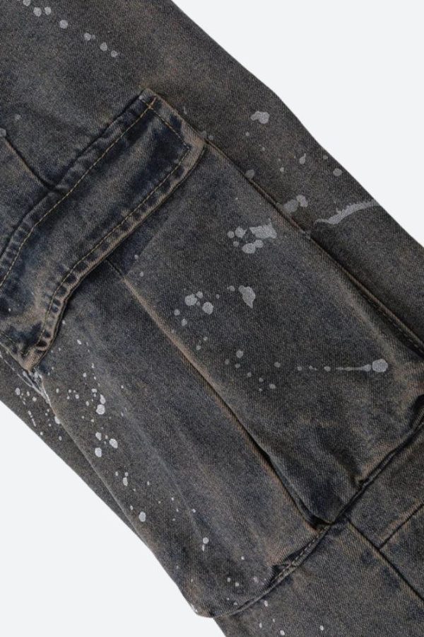 Stained Cargo Jeans