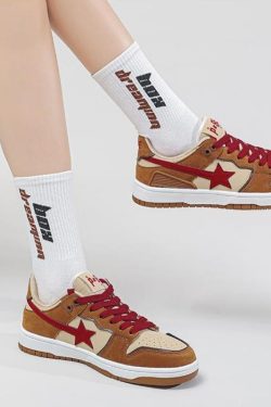 Star Embroidered Multicolor Sneakers