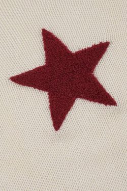 Star Embroidery Knitted Top