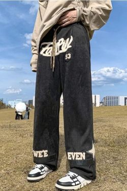 Star Patchwork Wide Leg Sweatpants