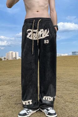 Star Patchwork Wide Leg Sweatpants