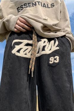 Star Patchwork Wide Leg Sweatpants