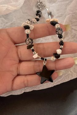 Star Pendant Beaded Necklace
