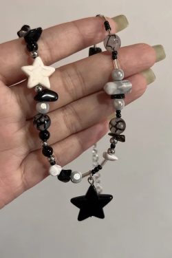 Star Pendant Beaded Necklace