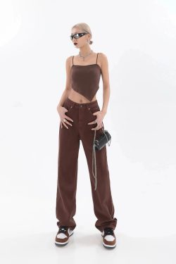 Star Pockets Wide Leg Jeans