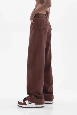 Star Pockets Wide Leg Jeans