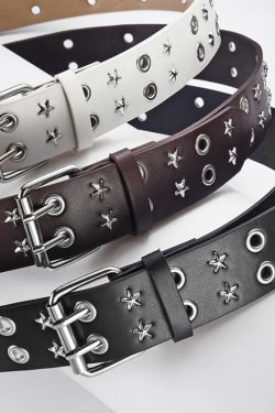 Star Studded Belt with Chain