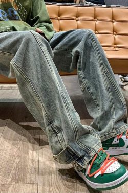 Straight Leg Baggy Jeans