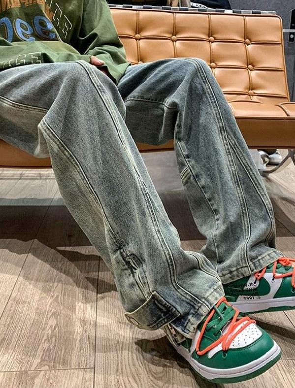 Straight Leg Baggy Jeans