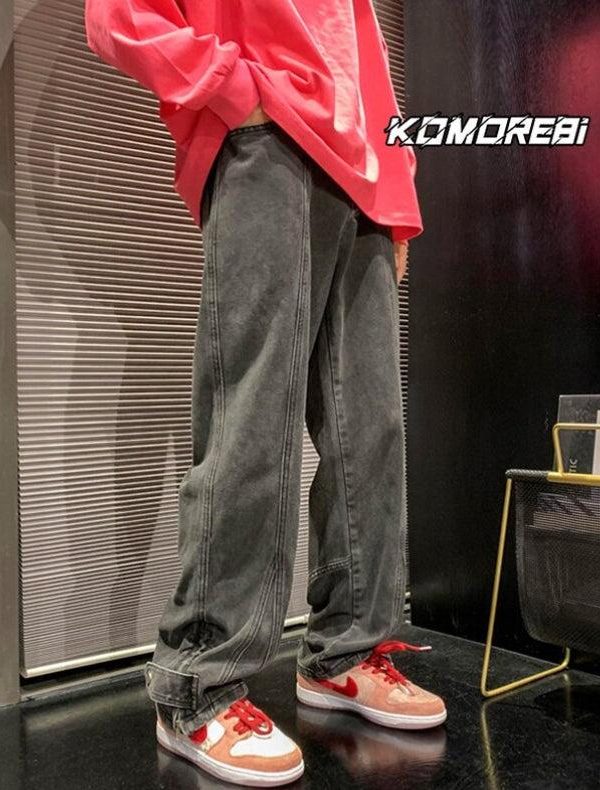 Straight Leg Baggy Jeans