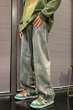 Straight Leg Baggy Jeans