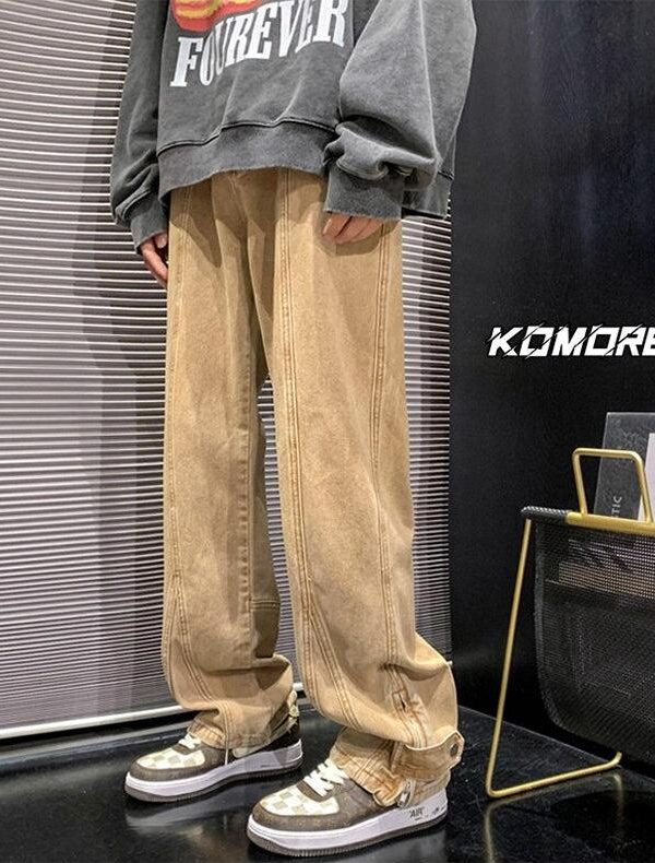 Straight Leg Baggy Jeans