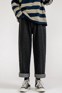 Straight Leg Mid Rise Baggy Jeans