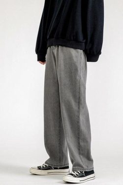 Straight Leg Mid Rise Baggy Jeans