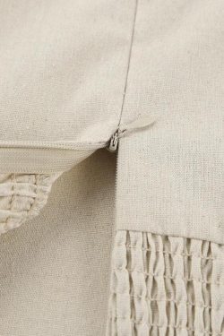 Strapless Linen Midi Dress