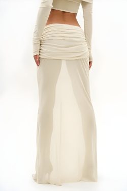 Strapless Top & Maxi Skirt Two Piece Set